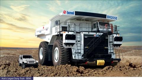 BEML BH205E- Asia's largest Dump truck