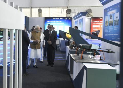 Prime Minister Shri Narendra Modi visited the exemplary Karnataka Pavilion at Aero India 2023.